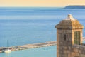 Santa Barbara castle in Alicante Royalty Free Stock Photo